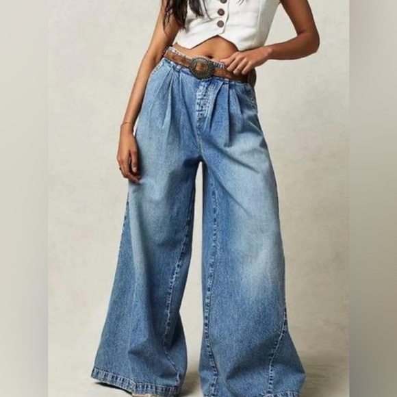 Free People Denim - Free People We the Free Equinox Denim Trousers Jeans